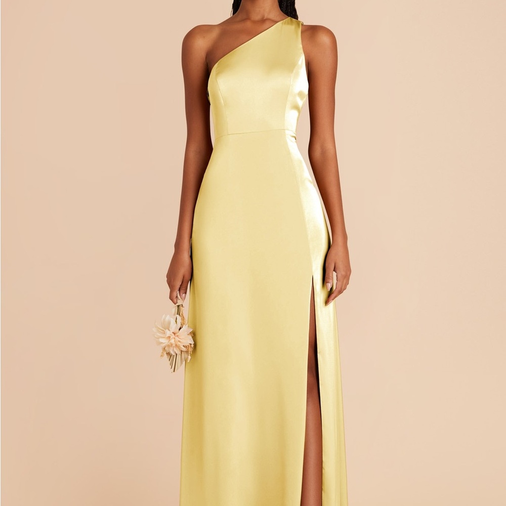 Birdey Grey Kira Matte Satin Dress - Lemon Sorbet
M